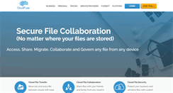 Desktop Screenshot of cloudfuze.com